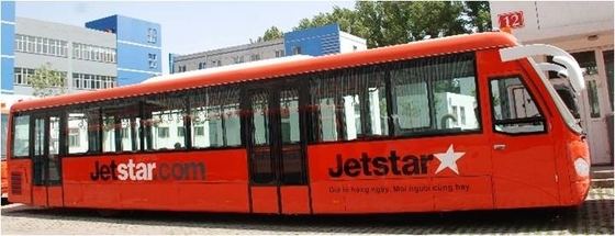 Comfortable 77 Passenger Airport Apron Bus Ramp Bus 13m×2.7m×3m