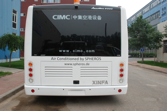 Comfortable 13 Seats Aero Bus Terminal Shuttle Bus Turning Radius <9200mm