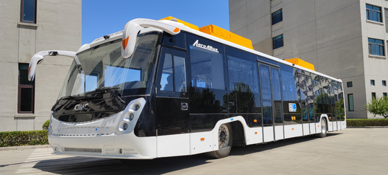 De Passagiersbus 7200mm van de Xinfa Volledige Elektrische Luchthaven Wielbasis